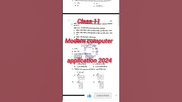 Class 11 modern computer application question paper 2024 #viralvideo #views 💯💯