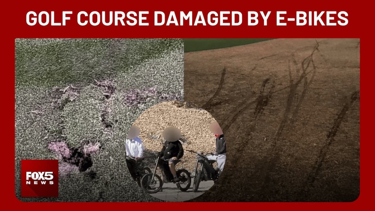 Juveniles on e-motorcycles damage Legacy Golf Club greens in Henderson
