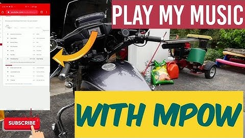 How I play my music on Vstar1300 with Mpow MBR2 via bluetooth.