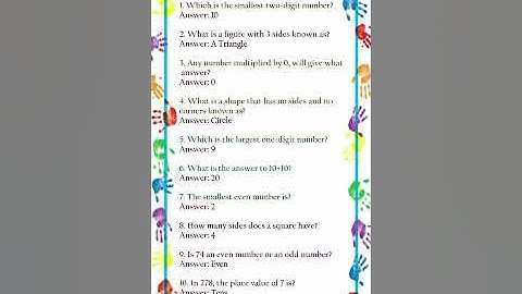 Maths GK Questions | General Questions for Kids | maths gk questions with answers | gk quiz maths