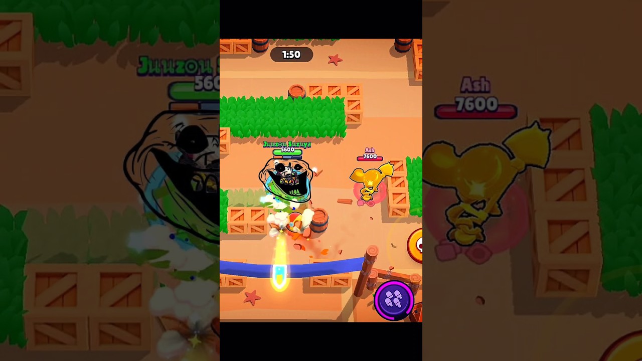 Brawl Stars Funny Moments πΏπ #shorts #brawlstars