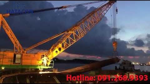 Cắt cọc khoan nhồi tạm dưới sông - Công ty TNHH Kỹ thuật Xây dựng Hatacon (091.268.9393)