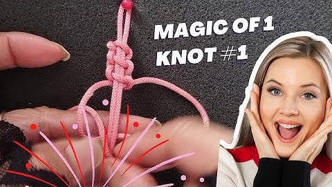 Pastime Creation/How to make various designs by 1 KNOT easy diy tutorial?😱