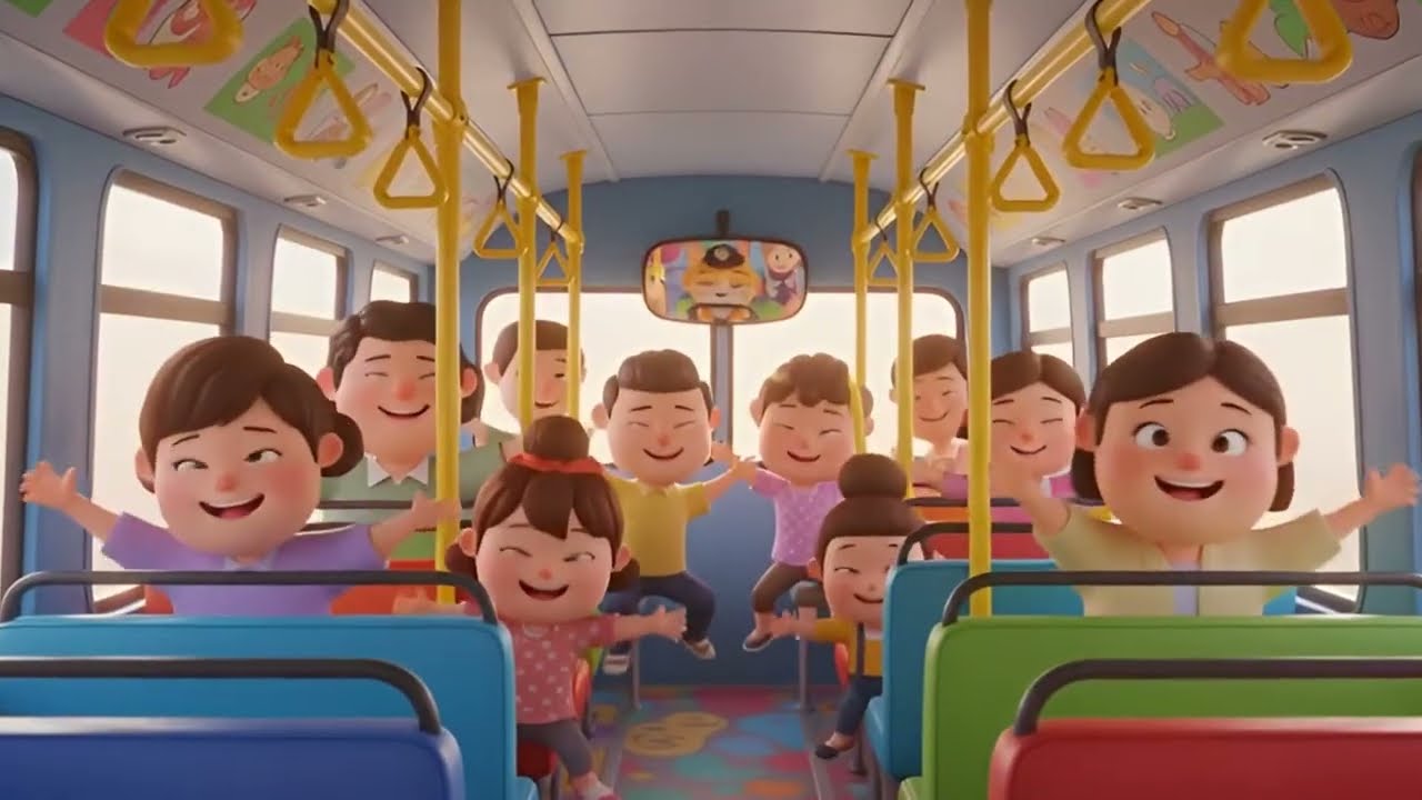 Wheels on the Bus | Fun Bus Song for Toddlers to Sing, Dance and Enjoy Learning