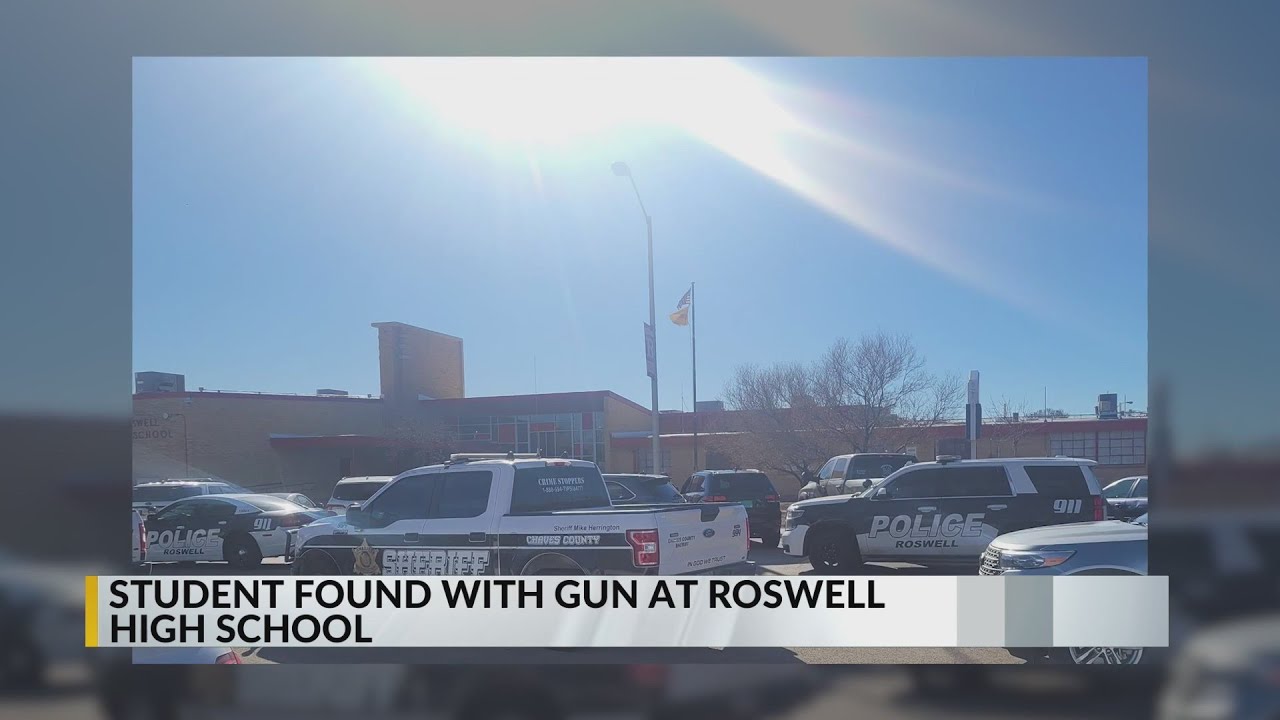Roswell High School student found with gun on campus