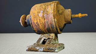 Rusty Antique Bench Grinder Restoration