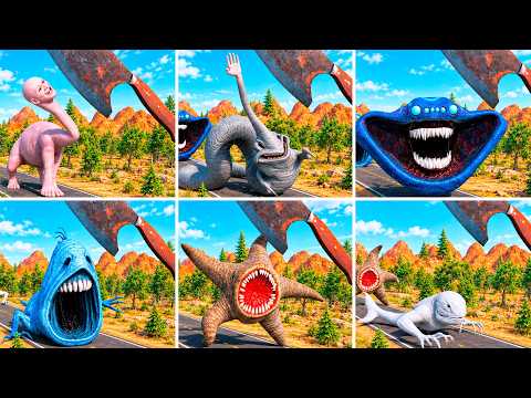 SEA MONSTERS VS GIANT BUTCHER KNIFE! EL GRAN MAJA DEEP SCREAMER THALASSOPHOBIA GMOD 3D ANIMATION