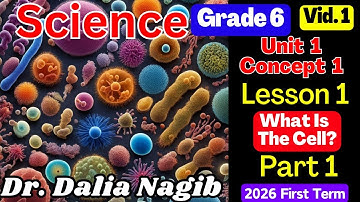 ساينس سادسة ابتدائى ترم اول 2026  𝐆𝐫𝐚𝐝𝐞 6 Science 𝐔𝐧𝐢𝐭 1️⃣ 𝐂𝐨𝐧𝐜𝐞𝐩𝐭 1️⃣ 𝐋𝐞𝐬𝐬𝐨𝐧 1️⃣ P# 1 The Cell
