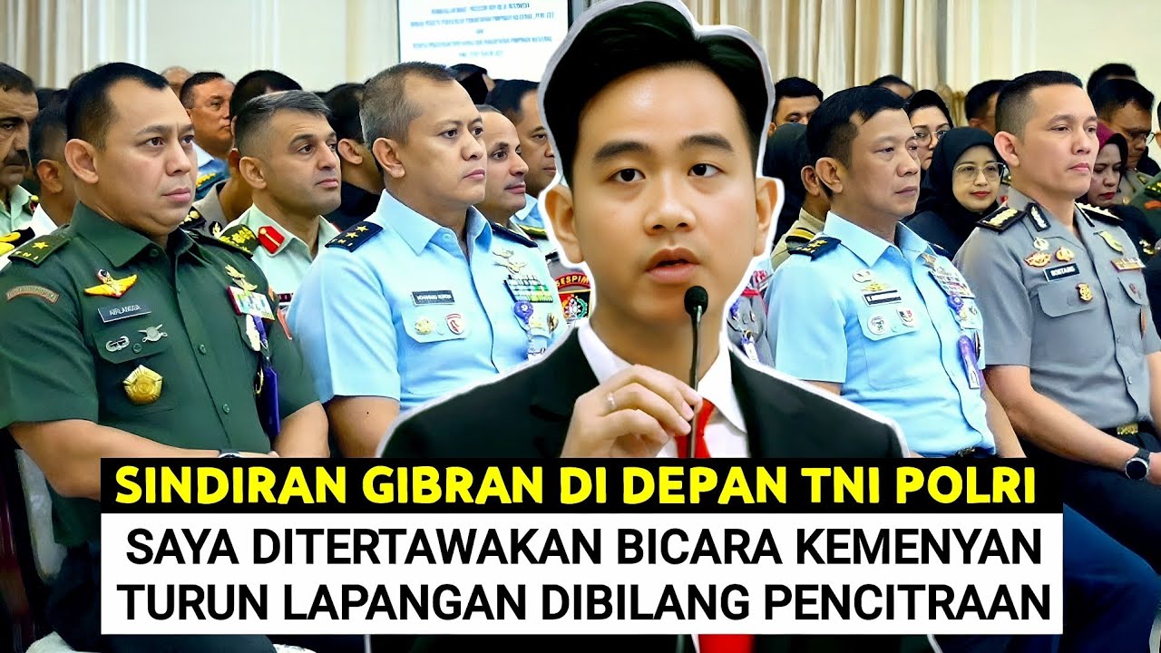 Sindiran GIBRAN di Depan TNI POLRI ! Pernah Diejek Soal Hilirisasi Kemenyan ! Dibilang Buat Dukun