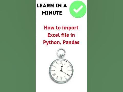 How to import Excel file in Python - YouTube