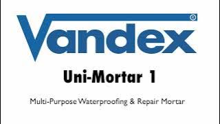 Vandex Uni-Mortar 1 - Single-coat tanking - CE Concrete Repair to EN1504-3