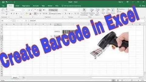How to create barcode in Excel 2016 using barcode font