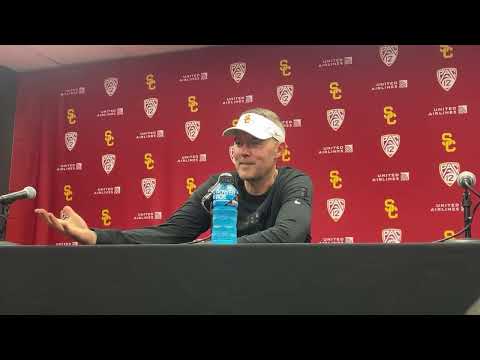 USC post spring game press conference