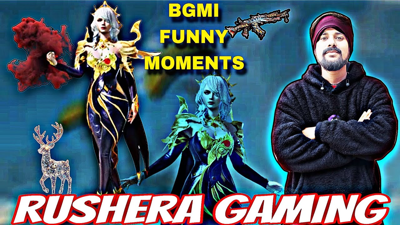 TOP MOMENTS Of BGMI! Rushera Gaming! Full comedy video 🤣