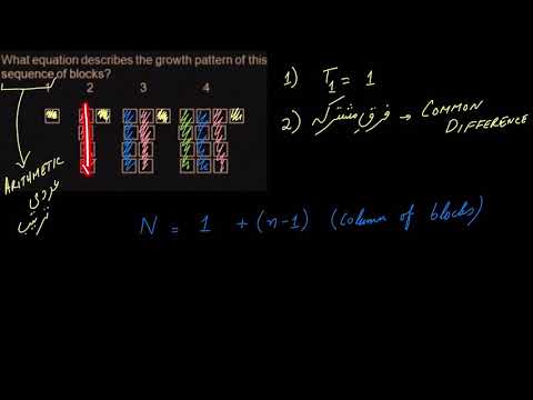 Sequences word problem growth pattern | Sequences and Series | Post sec Math | Khan Academy Urdu