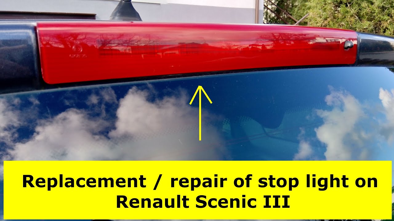 Replacement / repair of brake, stop light on Renault Scenic III, Megane III YouTube