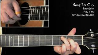 Elton John Song For Guy Fingerstyle Guitar Play Thru
