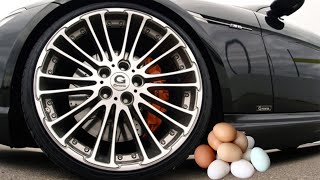 Машина давит предметы под колесом #1 краш тест хрустящие предметы под колесом