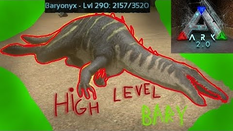 Super High level Baryonyx tame!|Ark Survival Evolved Mobile| Hard Mode|S1|Ep 9|
