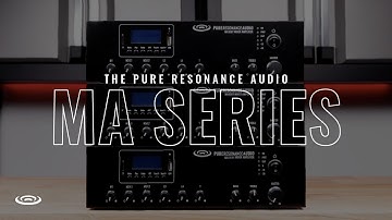 7-Ch Commercial Mixer Amplifiers with Bluetooth: The Pure Resonance Audio MA Series