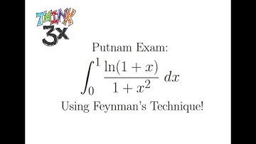 Feynman Technique: Int( ln(x+1)/(x^2+1) )dx. Putnam Exam. Differentiating under the integral.