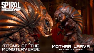 Mothra Larva Defensive Form Spiral Studio Ans Of The Monsterverse Godzilla King Of The Monsters