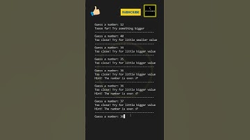 Number Guessing Game using Python (Advanced version!) | At A Glance! |#shorts #numbergame #advanced