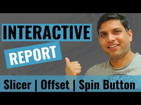 Dynamic Excel Chart | Offset | Spin Button | Slicers