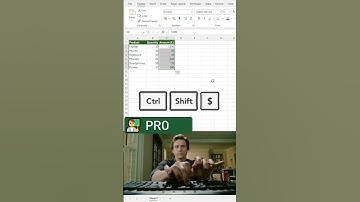 💷 Convert numbers to £ instantly in Excel with Ctrl Shift $ #excel  #excelforbeginners  #exceltips