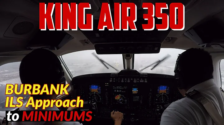 Beechcraft King Air 350i Burbank ILS Z RWY 8 Approach & landing