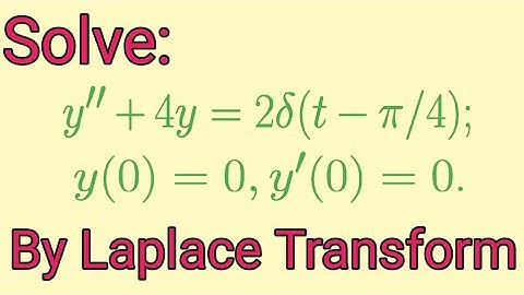 Can you solve the differential equation by Laplace transform?? #laplacetransform #ode_by_laplace