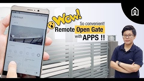 Wow, so convenient...you can remote your auto-gate by apps !!! Smart Auto Gate