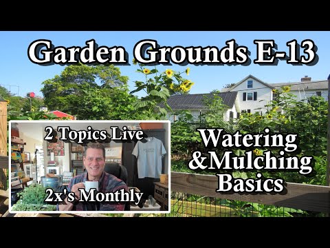 Garden Grounds E-13:  Watering and Basic Mulching