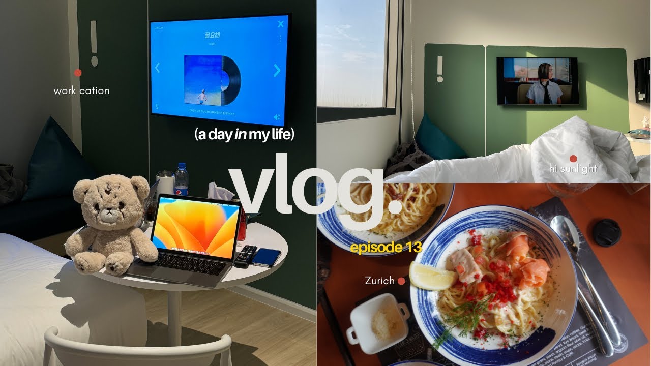 EN/Vlog - a day in my life vlog: episode 13 - workcation 🌊, eating vlog   #elitelab_