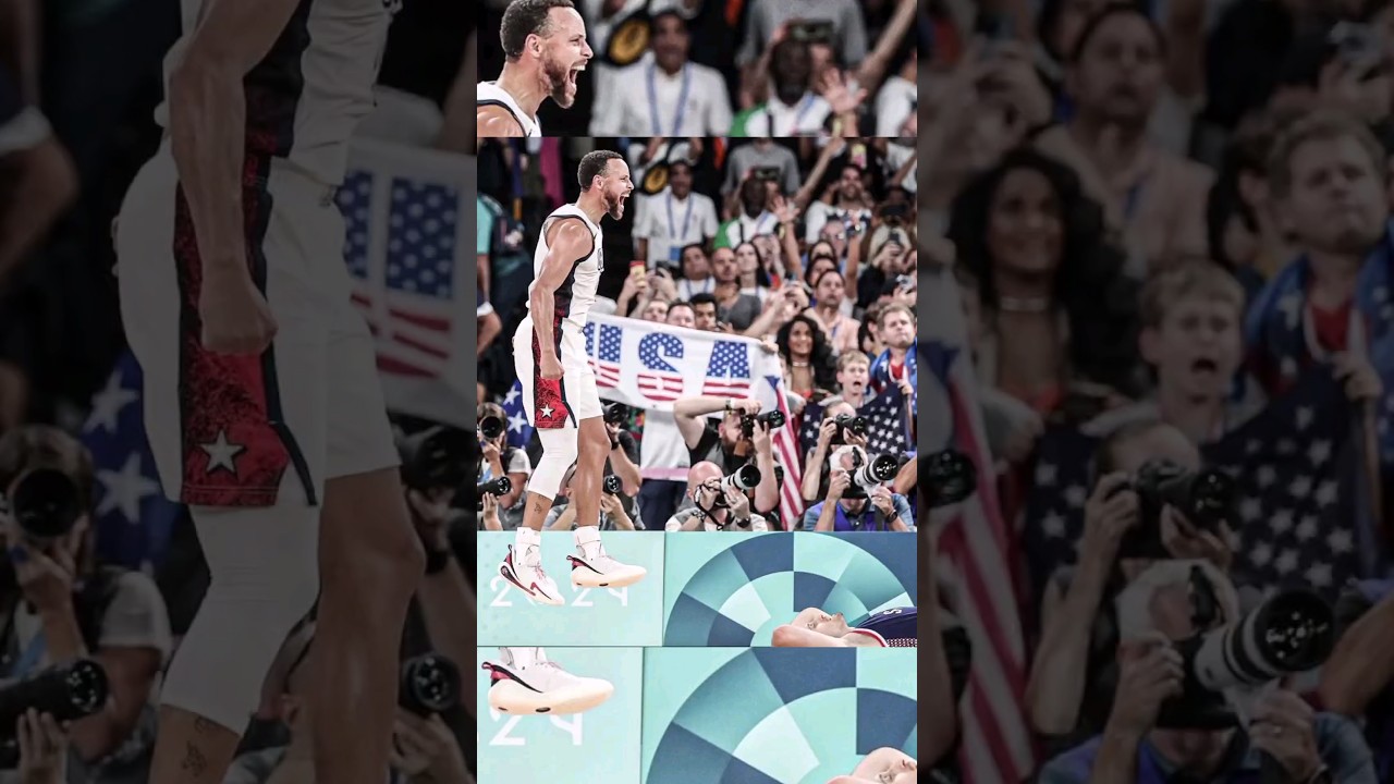 Steph Curry No Look 3 at the Olympics. SO COLD 🥶                      