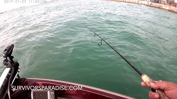 How To Stay Vertical Jigging Detroit River Walleye -
