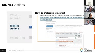 Procurement Online Open House: Navigating Bidnet