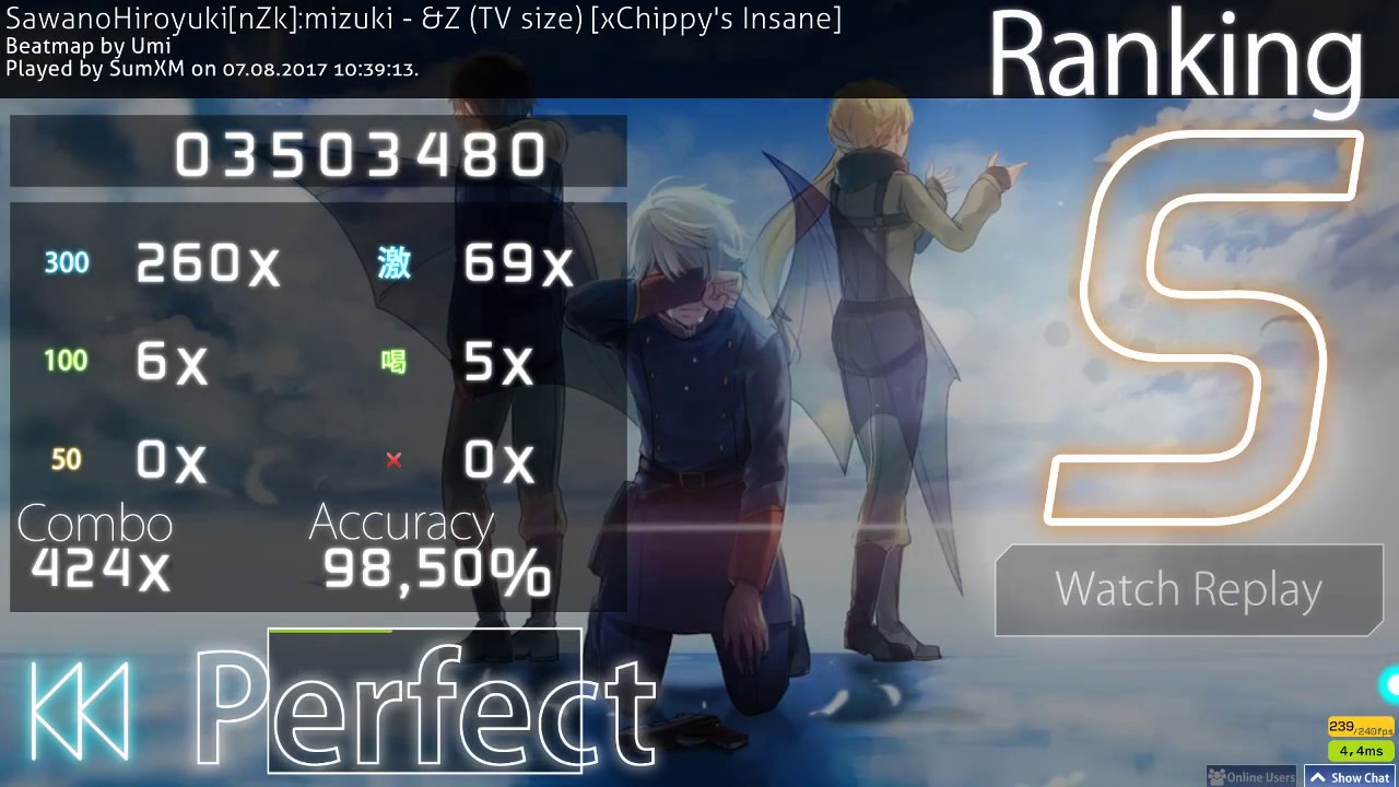 [osu!] SawanoHiroyuki[nZk]:mizuki - &Z (xChippy's Insane) [SumXM] 116pp
