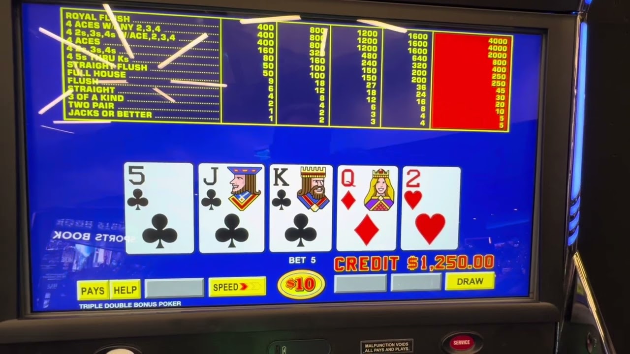 $50 High-Limit Triple Double Bonus Video Poker! Royal Flush, 4 Aces? Las Vegas at the Fabulous Strat