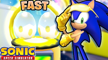 How To Get Gold Eggs FAST In Sonic Speed Simulator!