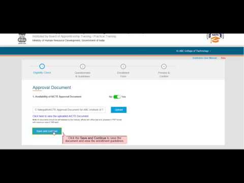 NATS Institutions Enrollment Video Tutorial D1 0