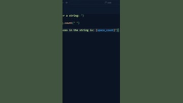 Count spaces in string in Python #python #learnpython #programming