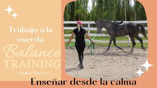 Entrenamiento de Caballos. Trabajo a la Cuerda,