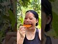 how to eat spicy candy #bushcraft #camping #lifehacks #shorts