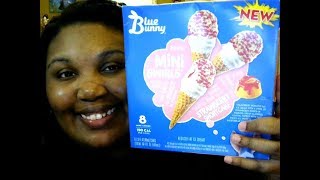 Blue Bunny - Mini Swirls Strawberry Shortcake Cones (Ice Cream) - Food Review