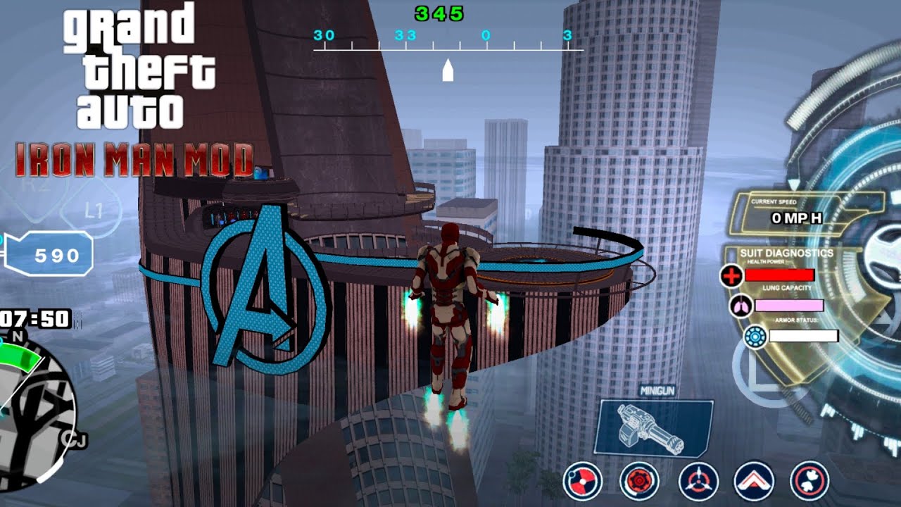 IRONMAN MOD FOR GTASA (ANDROID/PC)