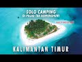 Solo camping on an uninhabited tropical island borneo  fishing wind storm coconut  kaniungan kecil