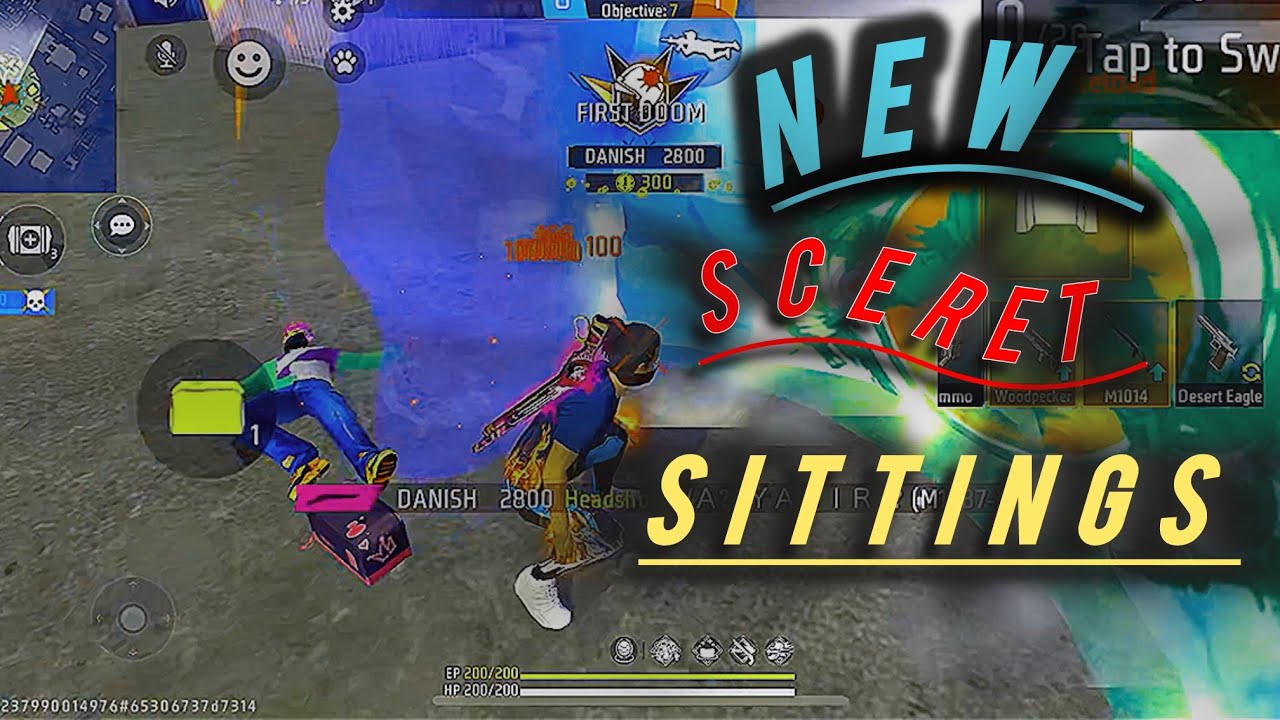 New Pro Sittings Freefire 💀 No Recoil Sittings For Free Fire ☠️ Secret ...