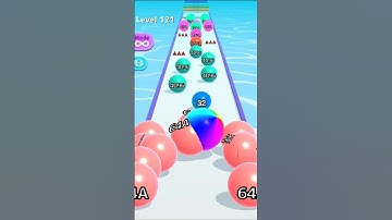 BALL RUN 2048 LEVEL 121 🙀 #shorts #android #ios #gaming #gameplay #ballrun2048