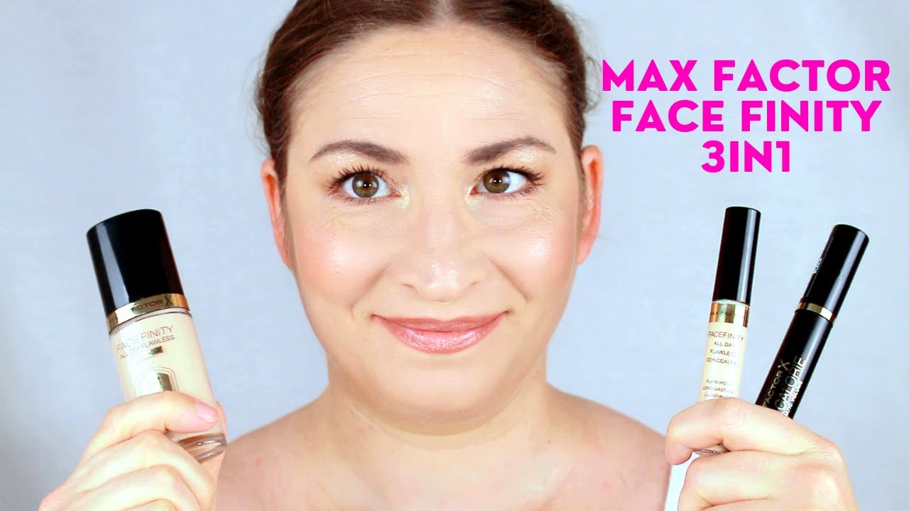 Max Factor FACEFINITY All Day Flawless 3 in 1 Foundation, Concealer, Puder - Werbung vs Realität